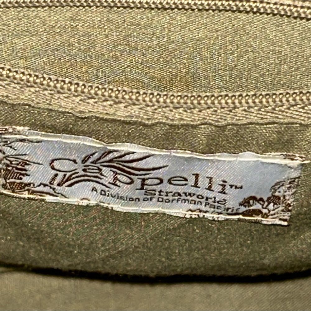 Cappelli Straworld Palm Tree Embroidered Straw Crossbody Purse Bag - Picture 5 of 10